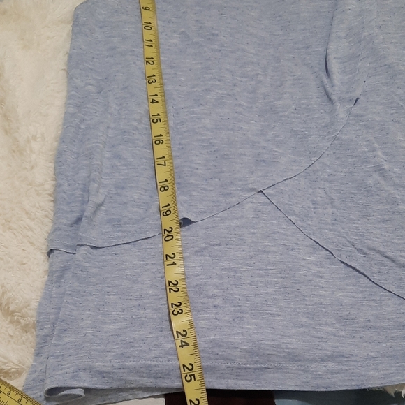 Lilla P Blue Asymmetrical Tank Top - Picture 4 of 5